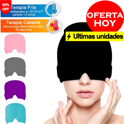 Gorro Terapéutico 360° Alivion™ - Terapia Natural Frío/Calor para Migraña
