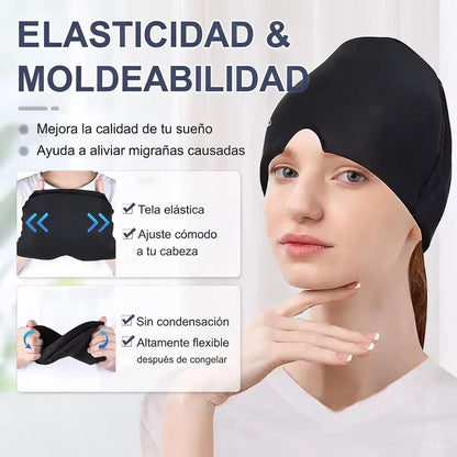 Gorro Terapéutico 360° Alivion™ - Terapia Natural Frío/Calor para Migraña