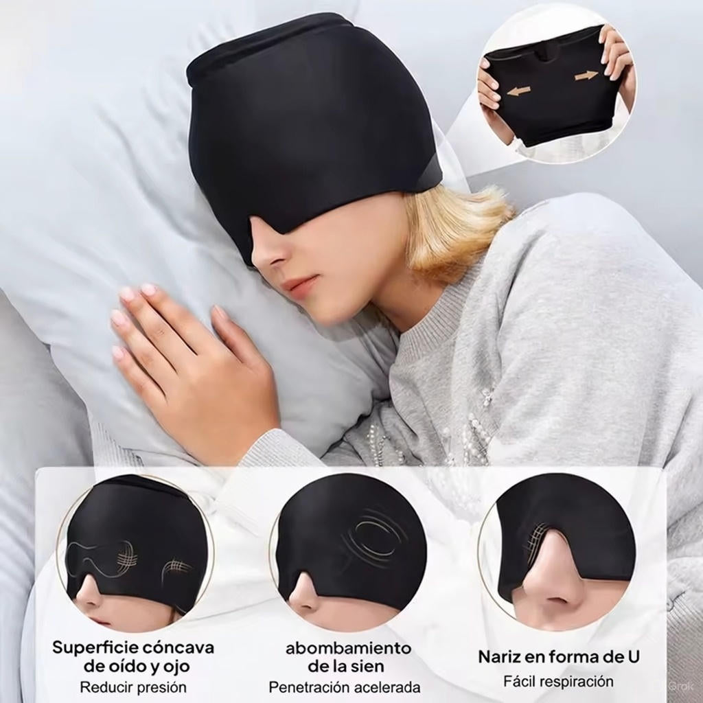 Gorro Terapéutico 360° Alivion™ - Terapia Natural Frío/Calor para Migraña